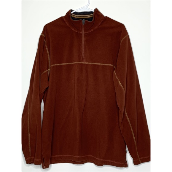 REI Other - Rei Men Size L Polyester Maroon Long Sleeve 1/4 Zip Pullover